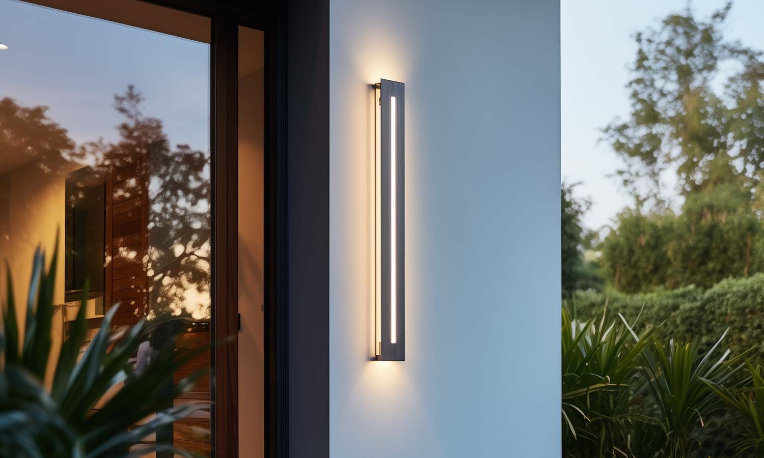 a beautiful modern wall-mounted light fixture